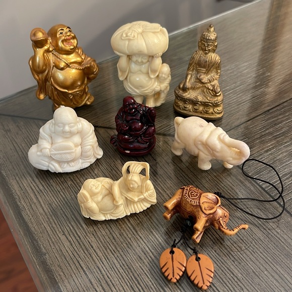 Source Unknown Other - Vintage Style Collection of Miniature Figures
Buddha, Elephant Shakyamuni Buddha
